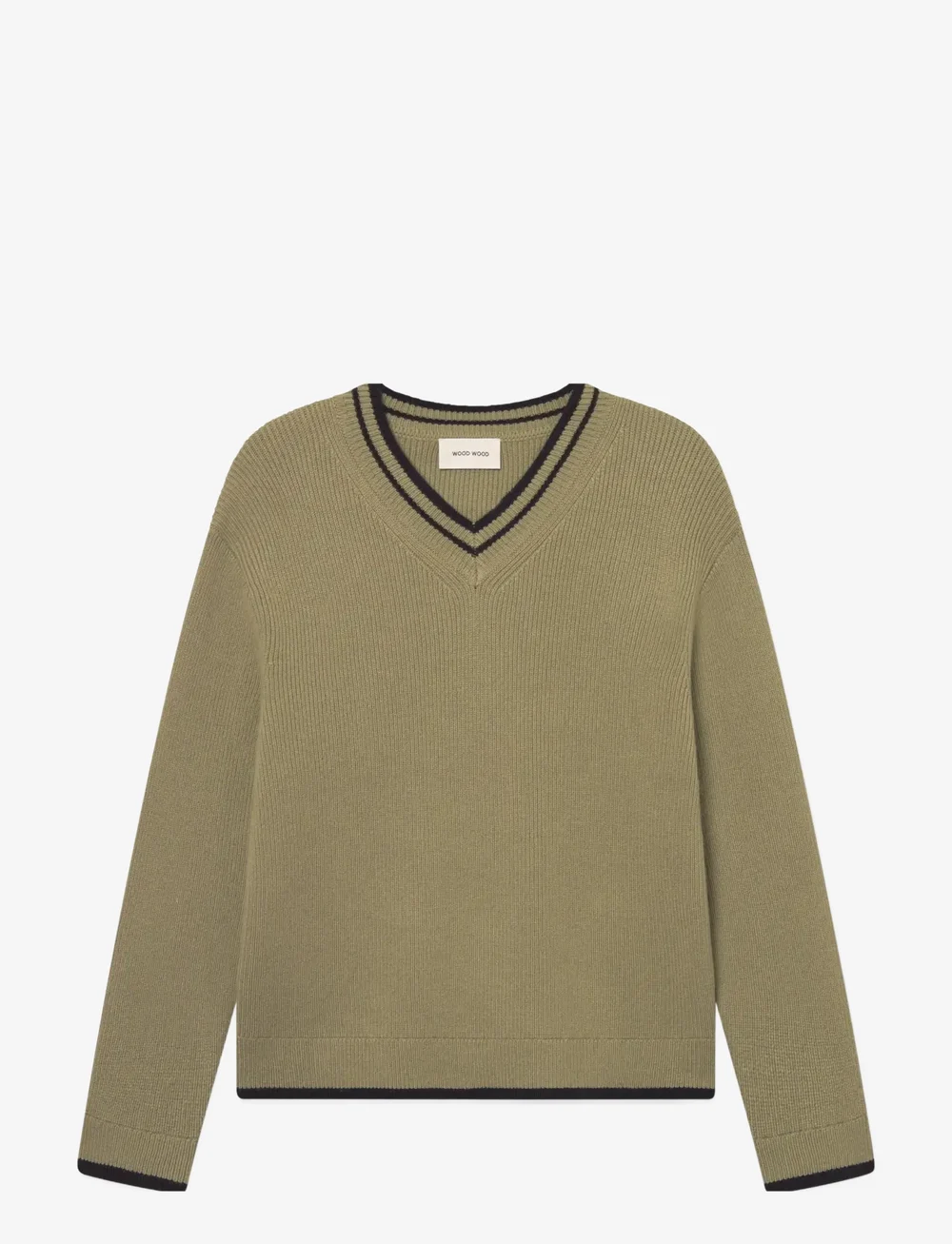 WOOD WOOD - WWCobek v-neck 25193 - v-ringat - fallen rock - 1