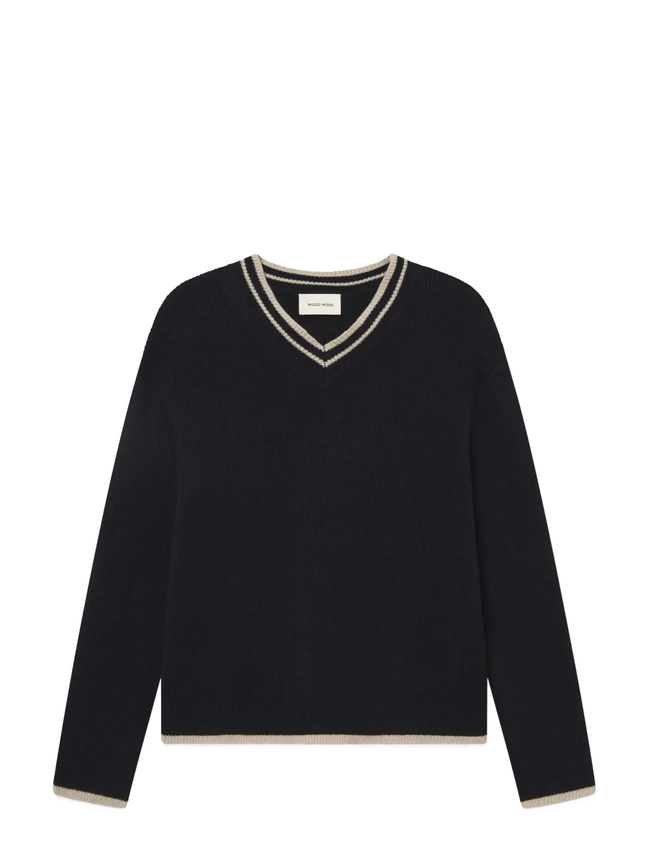 WOOD WOOD Wwcobek V-Ausschnitt 25193 Navy - XS - Herren