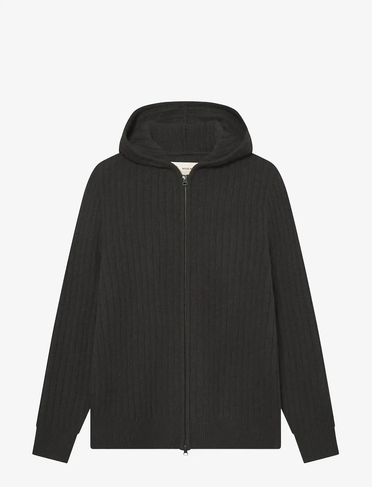 WOOD WOOD - WWLars cardigan 25232 - cardigans - black sand - 1