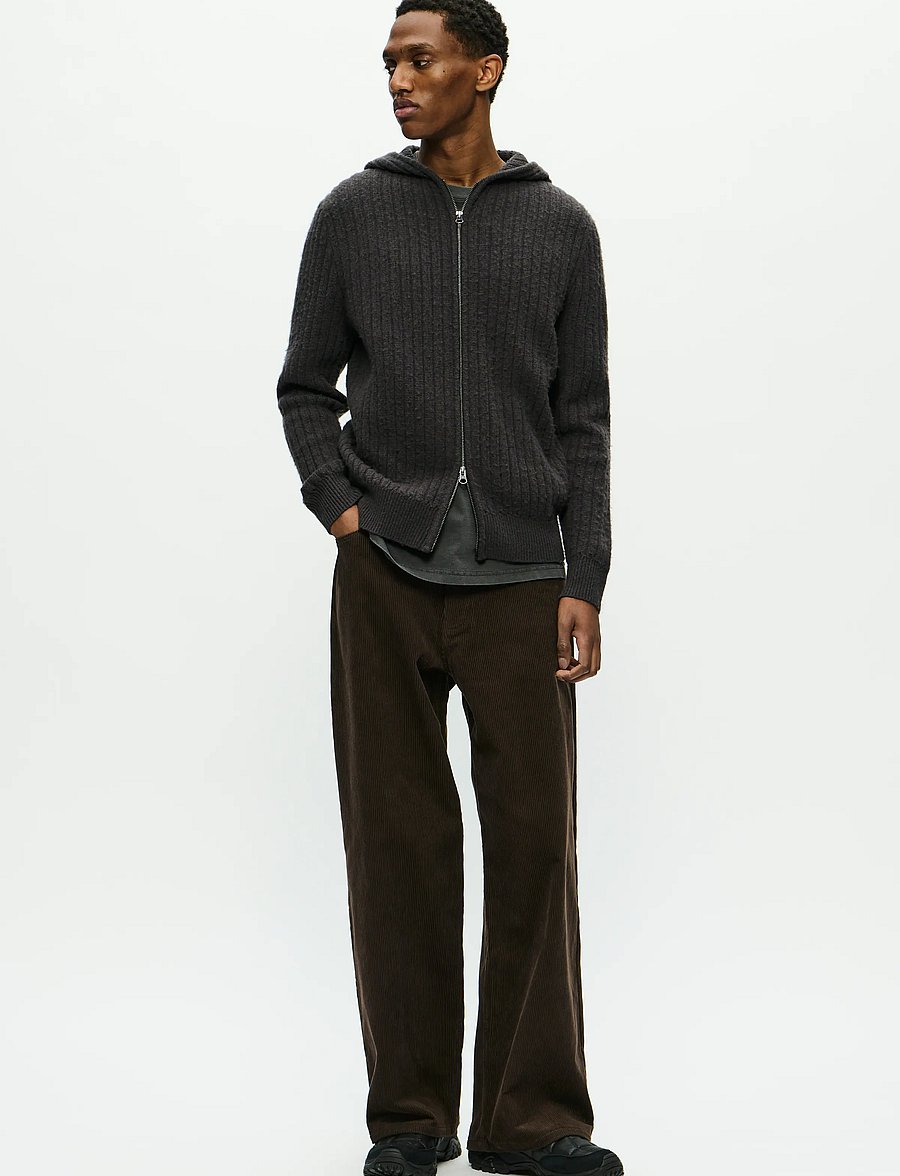 WOOD WOOD - WWLars cardigan 25232 - hettupeysur - black sand - 2