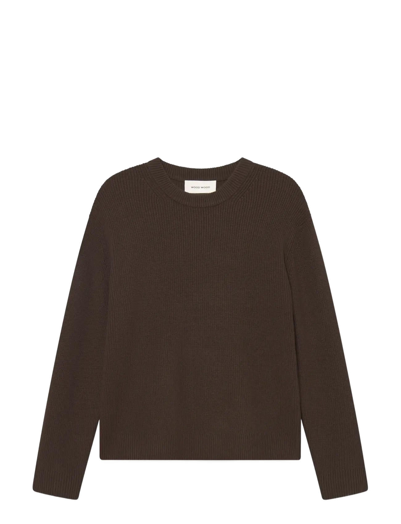 WOOD WOOD Wwmorten Crew Neck 25195 Braun - S - Herren