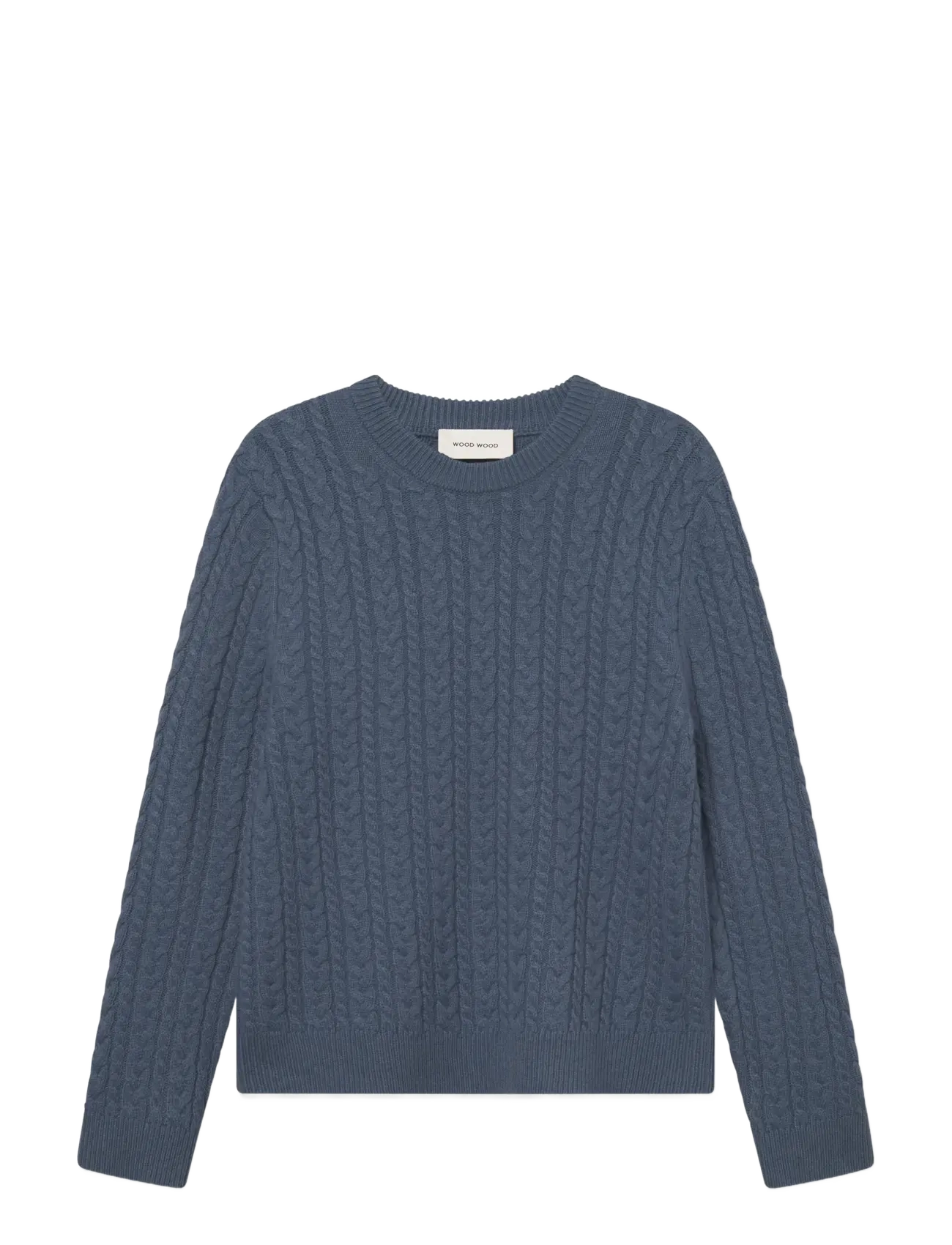 WOOD WOOD WWSteve crew neck 25223 - Strickmode - BLUEFIN / blue