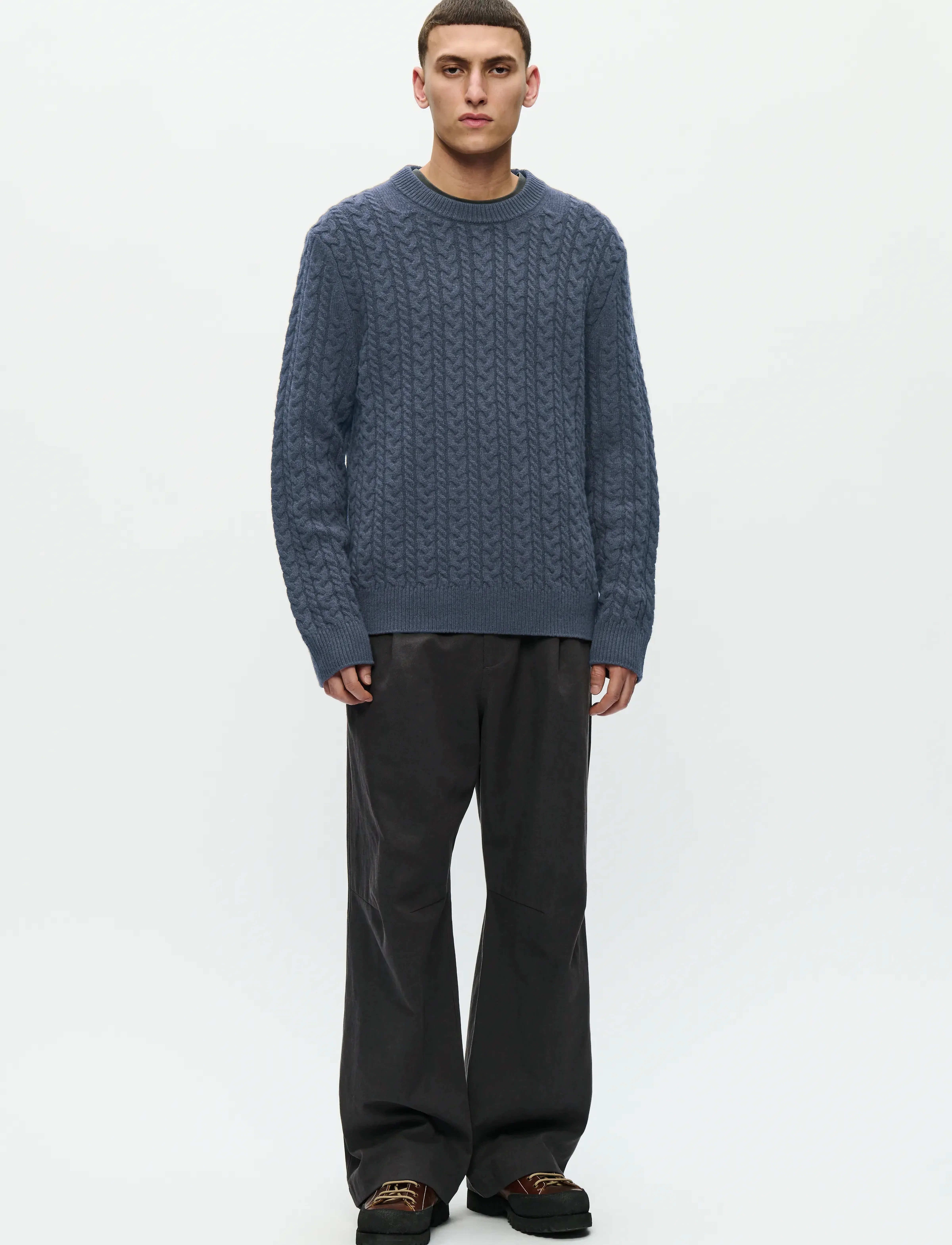 WOOD WOOD - WWSteve crew neck 25223 - round necks - bluefin - 2