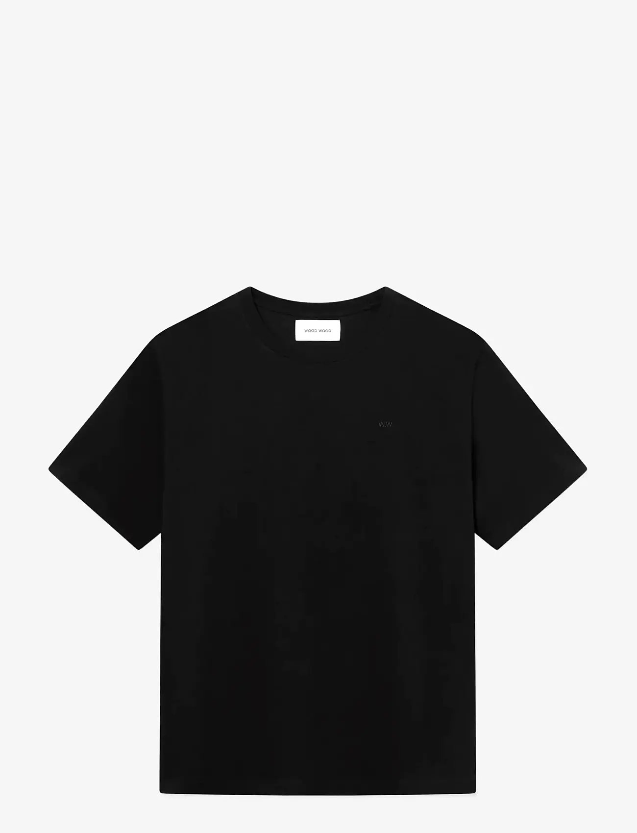 WOOD WOOD - WWBobby tee 25216 - kortærmede t-shirts - black - 1