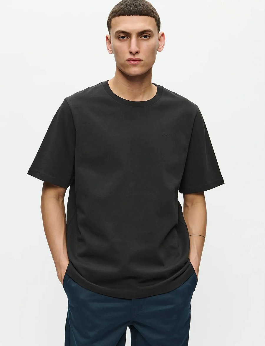 WOOD WOOD - WWBobby tee 25216 - lühikeste varrukatega t-särgid - black - 0