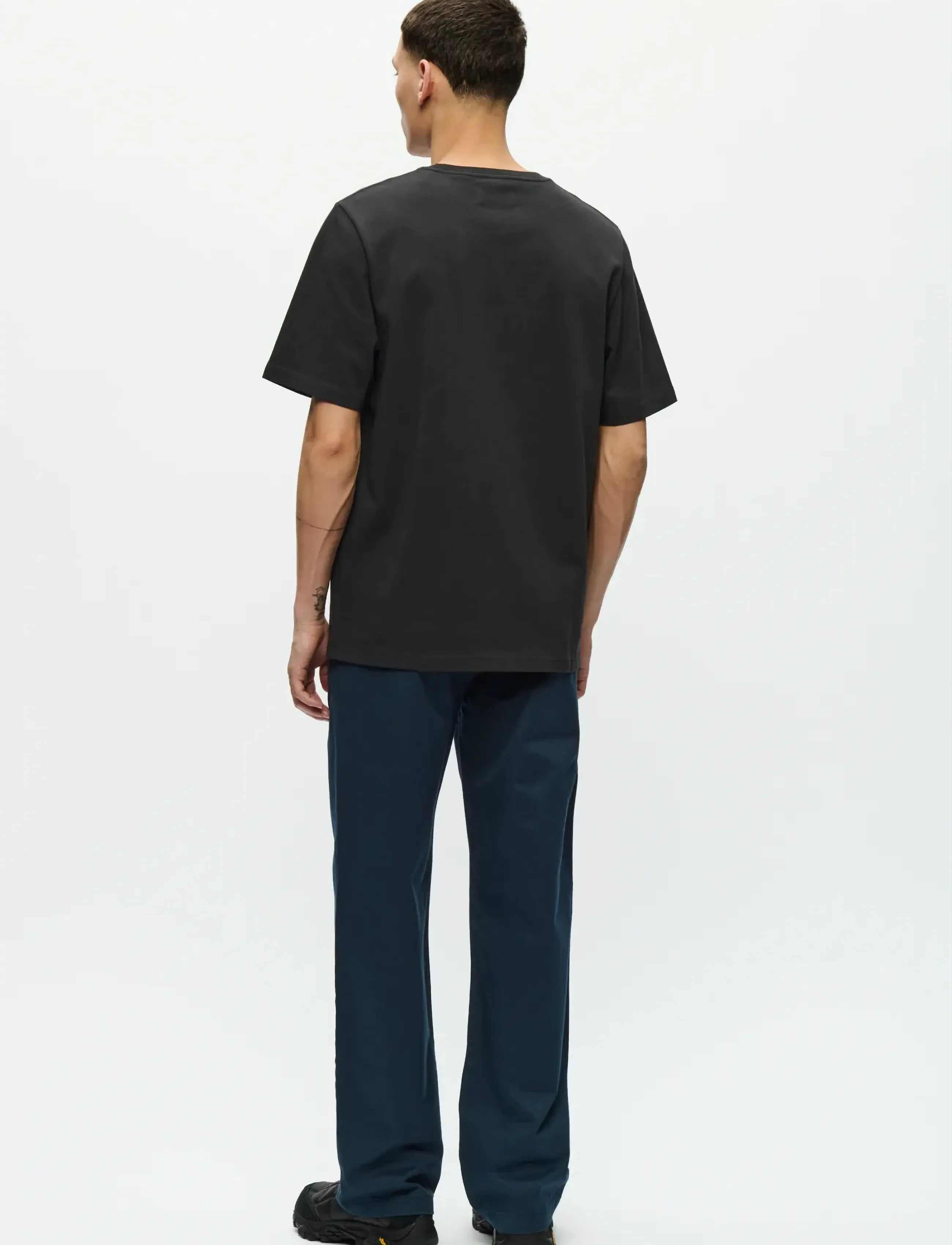 WOOD WOOD - WWBobby tee 25216 - short-sleeved t-shirts - black - 3