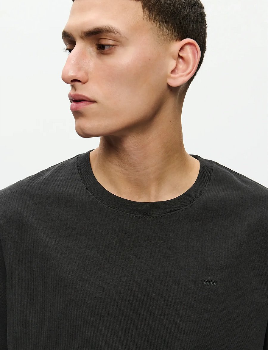 WOOD WOOD - WWBobby tee 25216 - lühikeste varrukatega t-särgid - black - 4