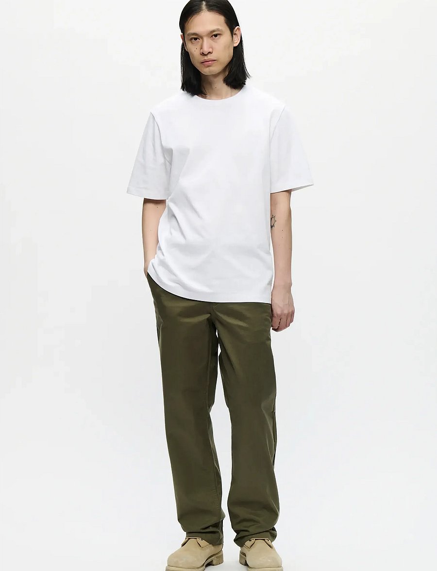 WOOD WOOD - WWBobby tee 25216 - kurzärmelig - bright white - 2