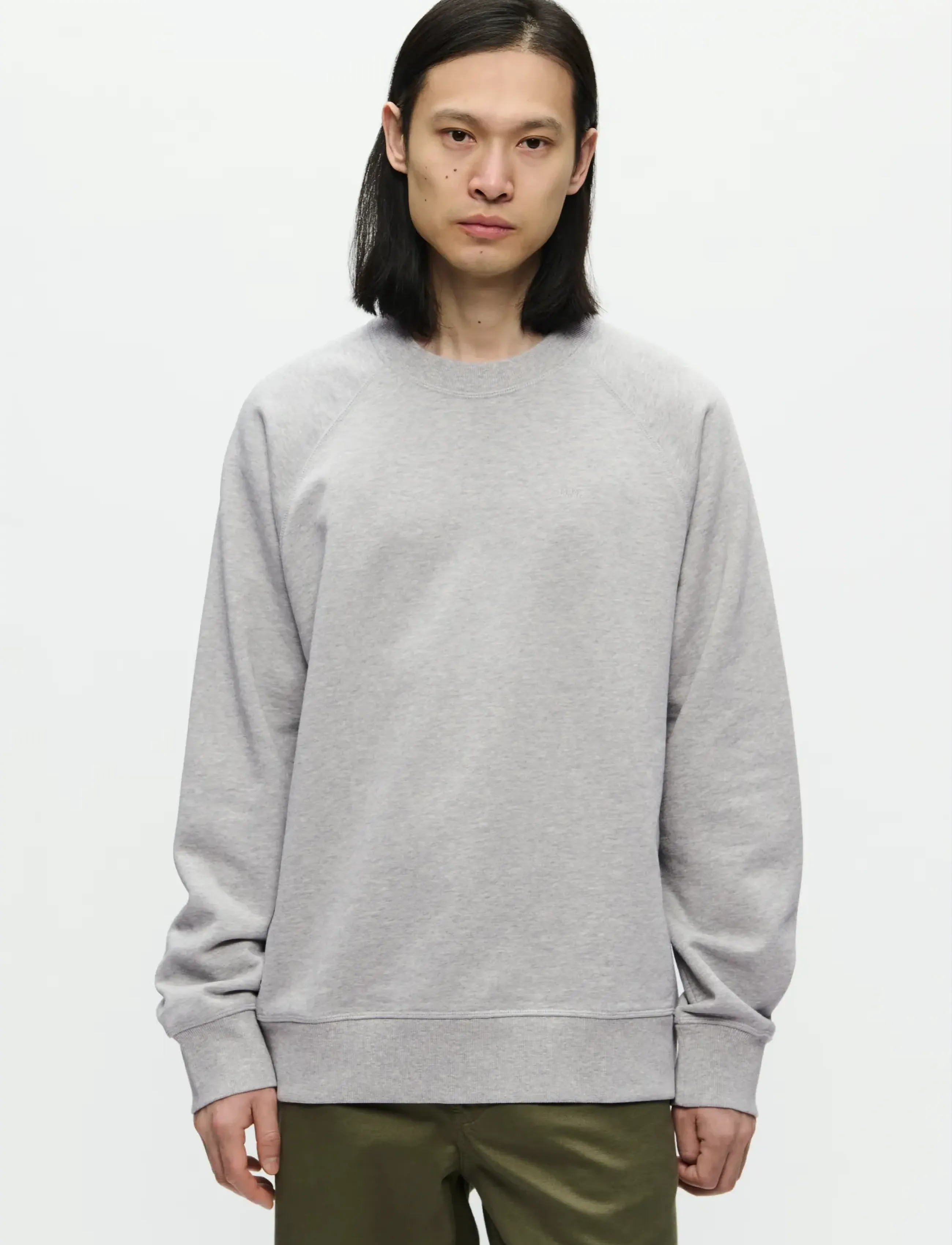 WOOD WOOD WWHester sweatshirt 25217 - Dressipluusid - LIGHT MELANGE GREY / grey