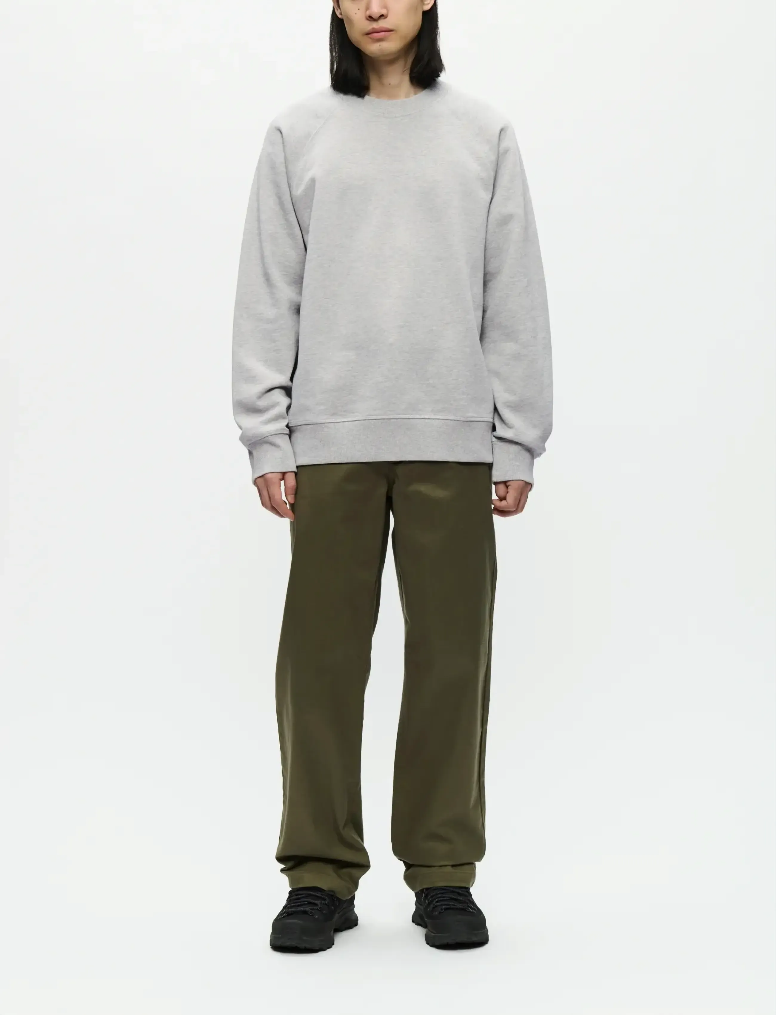 WOOD WOOD - WWHester sweatshirt 25217 - osta stiili järgi - light melange grey - 3