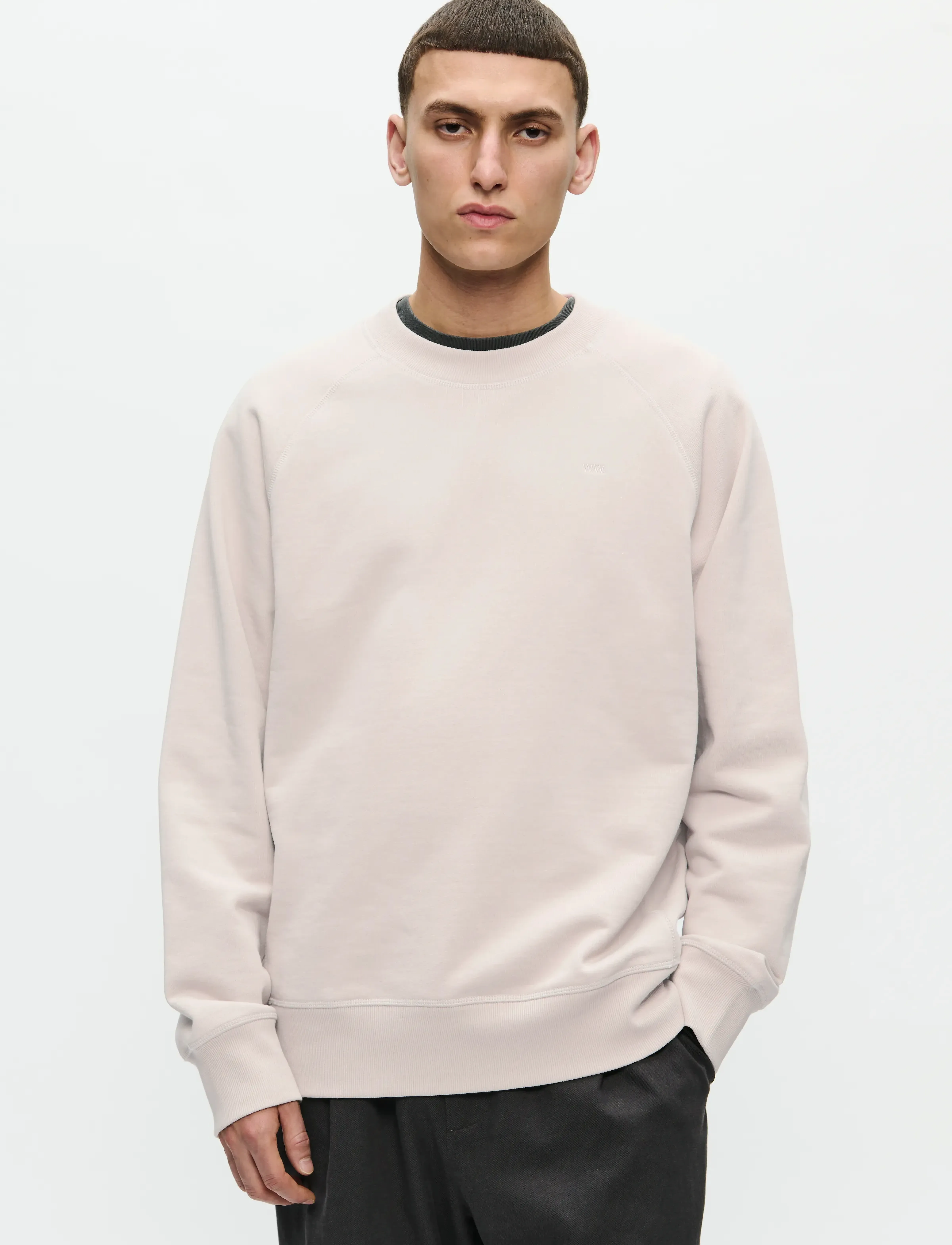 WOOD WOOD WWHester sweatshirt 25217 - Kleidung - MOONSTRUCK / white