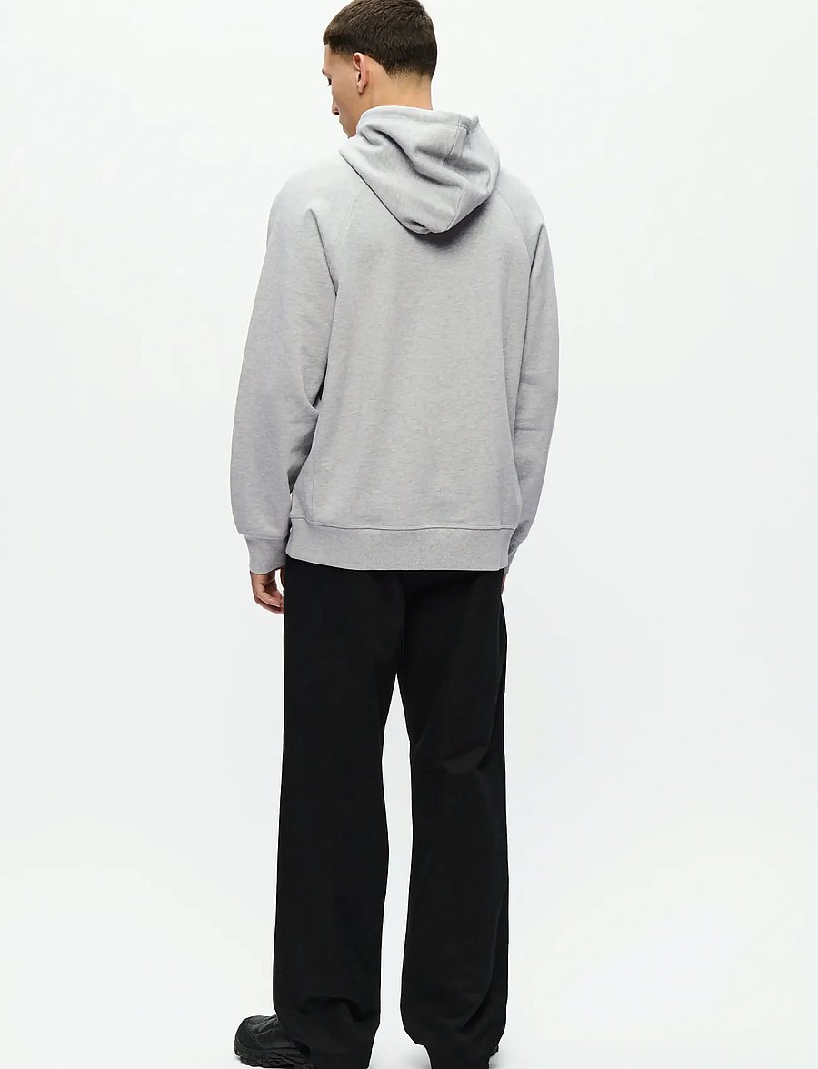 WOOD WOOD - WWFred hoodie 25217 - sweatshirts - light melange grey - 3