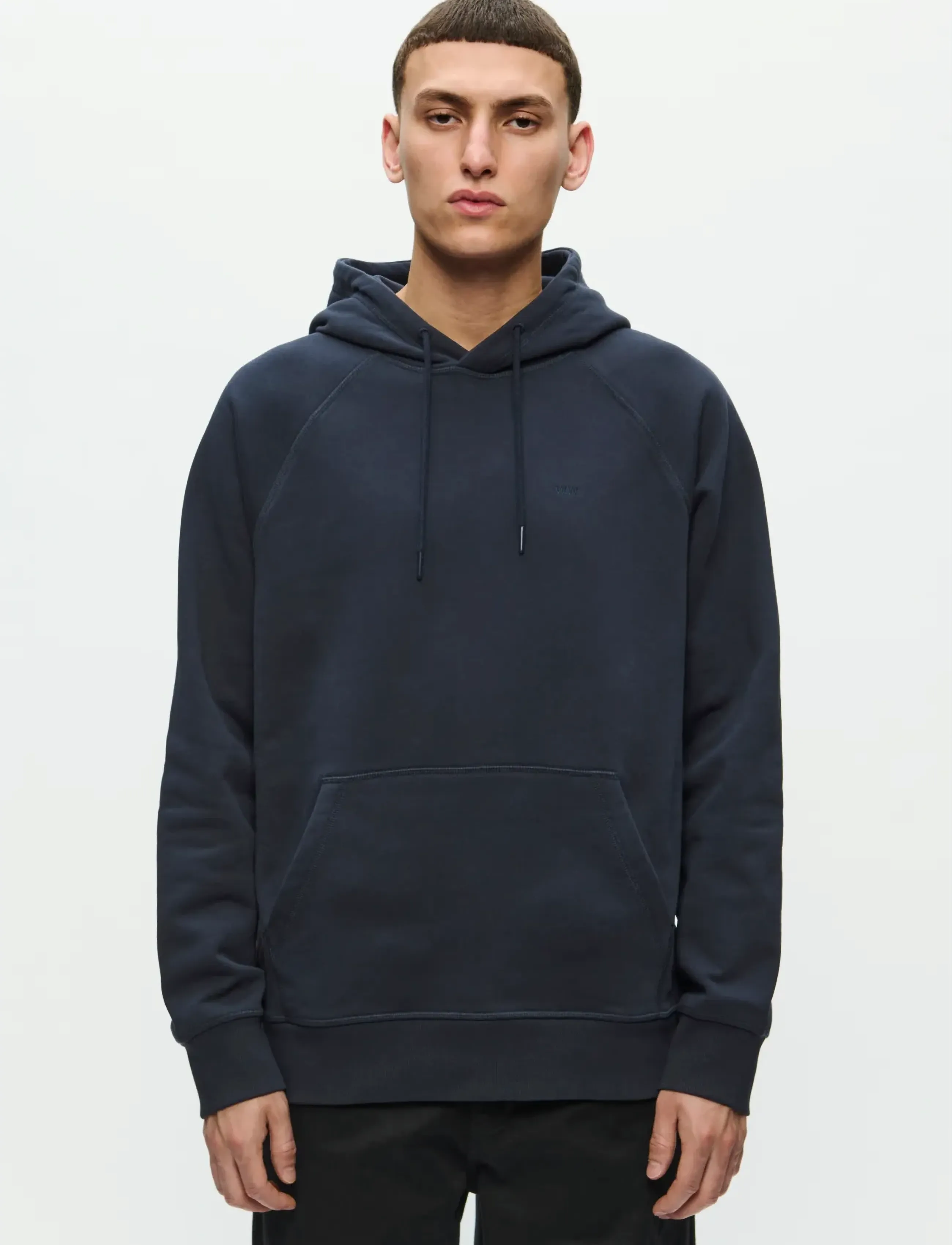 WOOD WOOD WWFred hoodie 25217 - Kapuutsiga dressipluusid - SALUTE / navy
