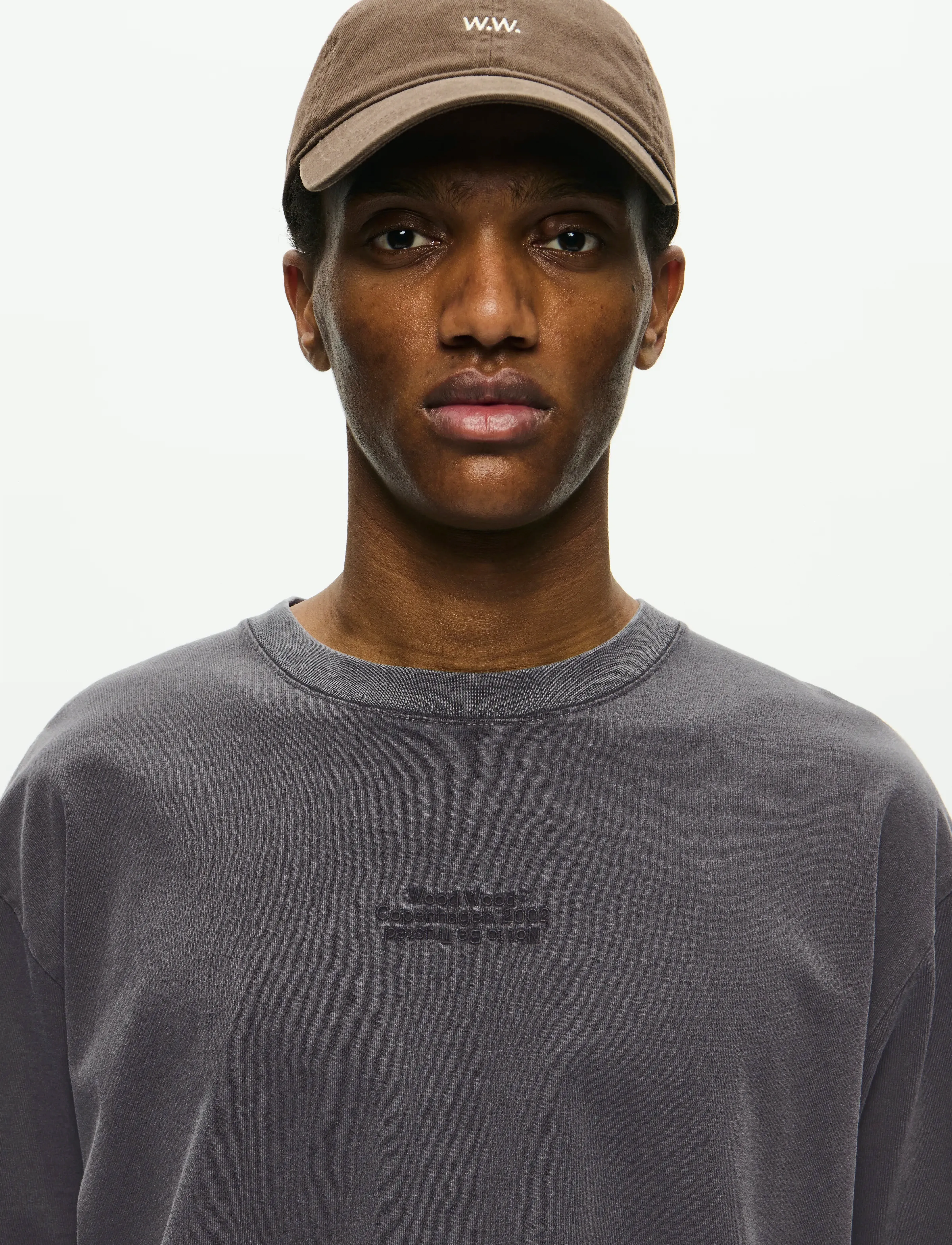 WOOD WOOD - WWOliver tee 25207 - black sand - 4