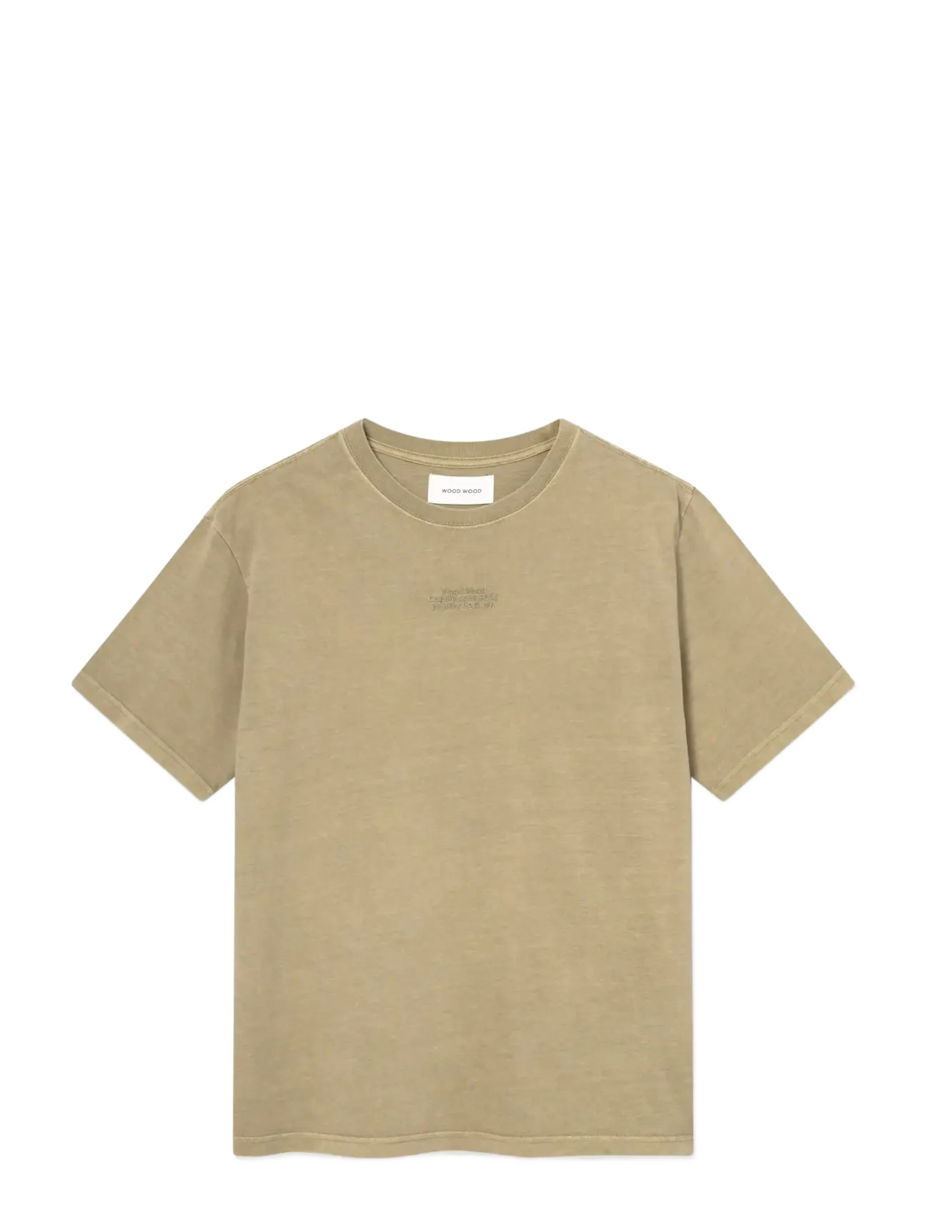 WOOD WOOD Wwoliver Tee 25207 Beige - L - Herren