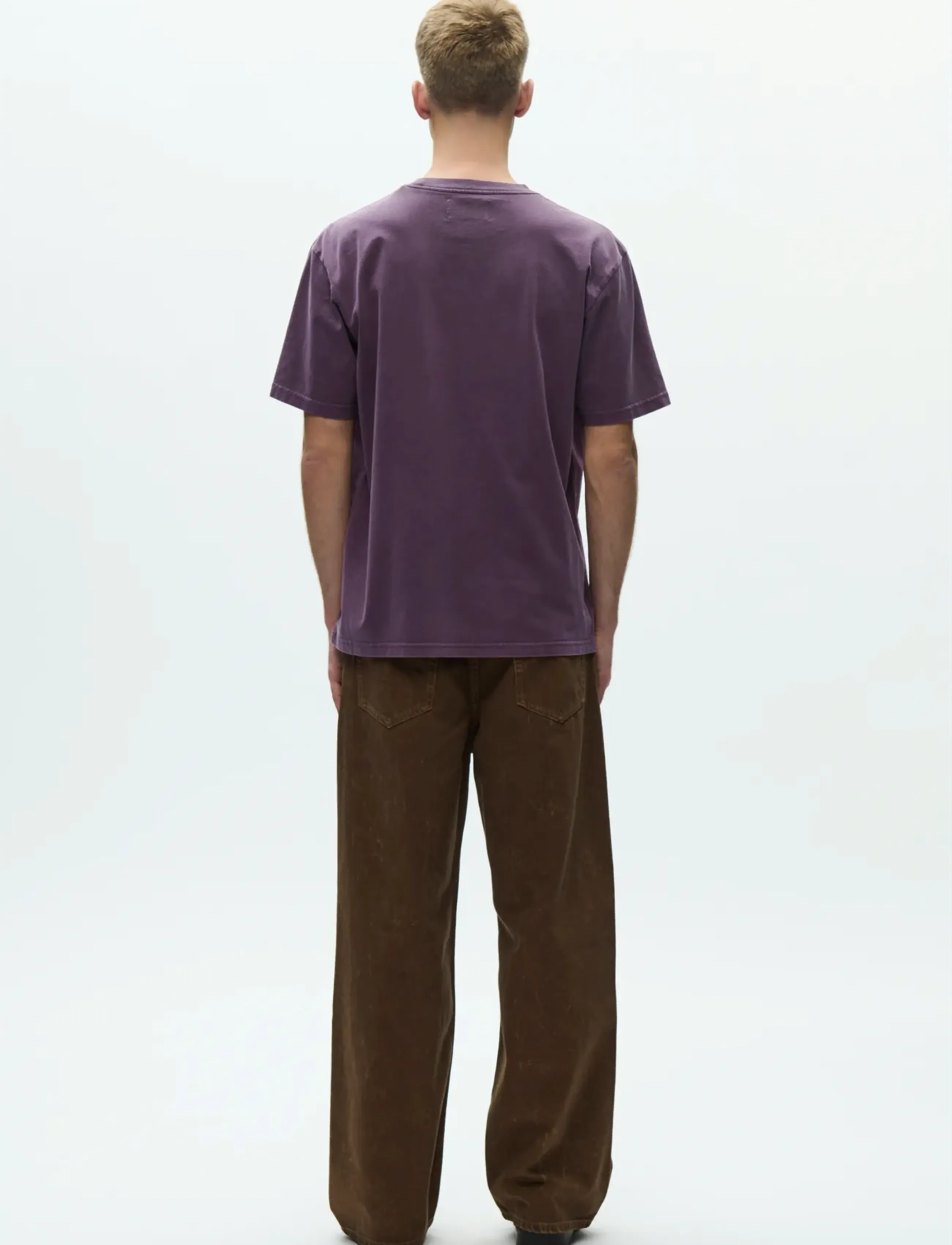 WOOD WOOD - WWOliver tee 25207 - short-sleeved t-shirts - vintage violet - 3
