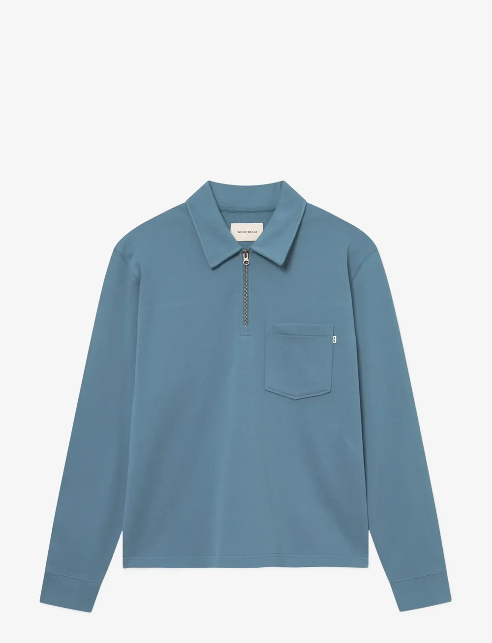 WOOD WOOD - WWAndrew half zipper 25211 - langærmede poloer - bluefin - 1