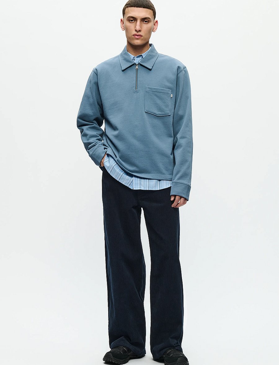 WOOD WOOD - WWAndrew half zipper 25211 - langärmelig - bluefin - 2