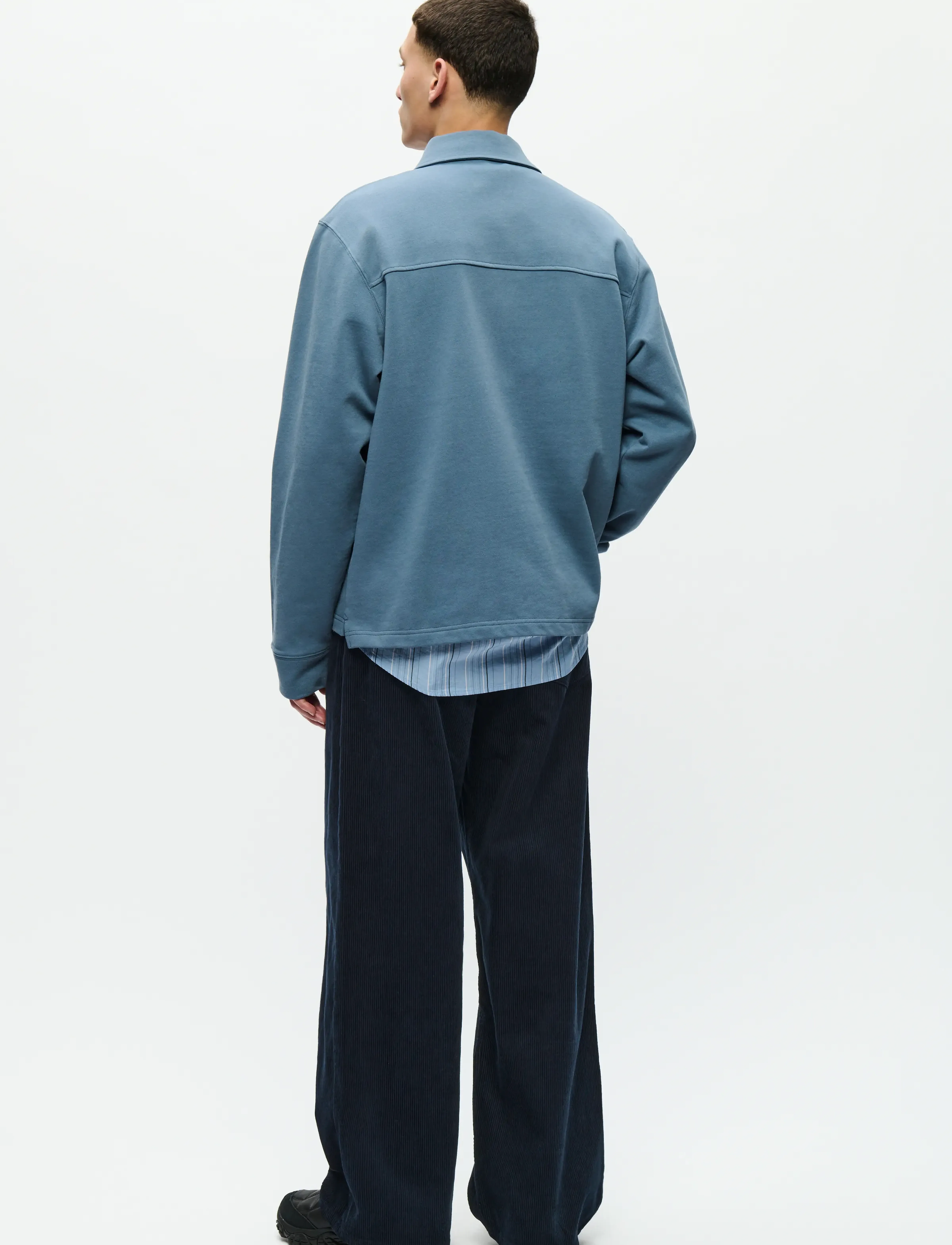 WOOD WOOD - WWAndrew half zipper 25211 - polo marškinėliai ilgomis rankovėmis - bluefin - 3
