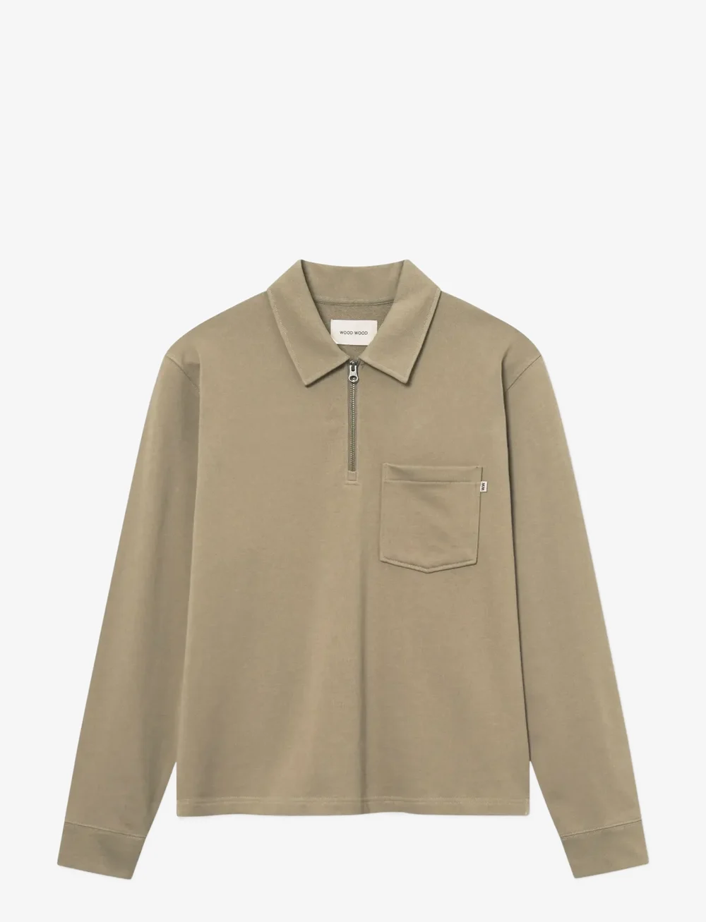 WOOD WOOD - WWAndrew half zipper 25211 - langærmede poloer - fallen rock - 1