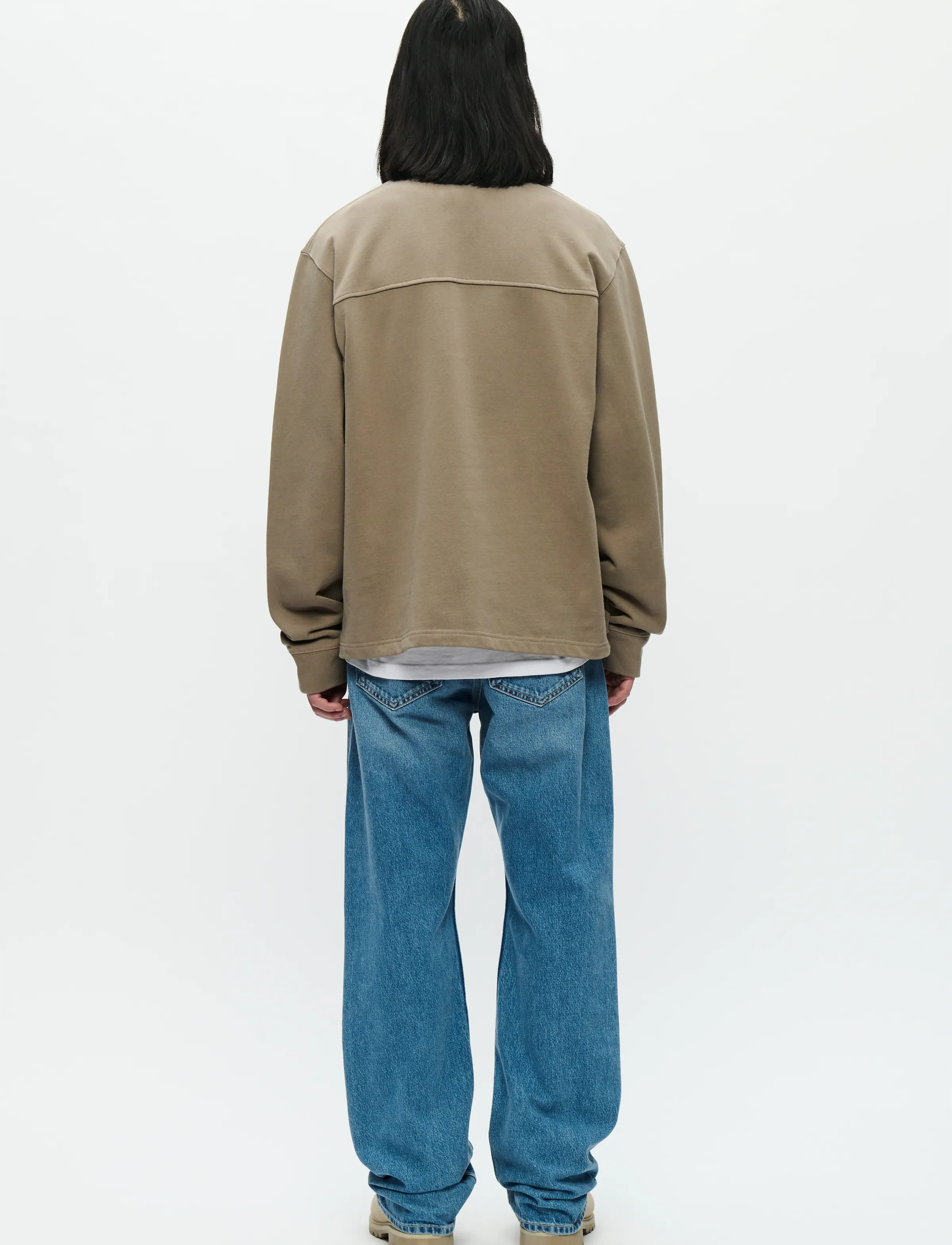 WOOD WOOD - WWAndrew half zipper 25211 - langærmede poloer - fallen rock - 3