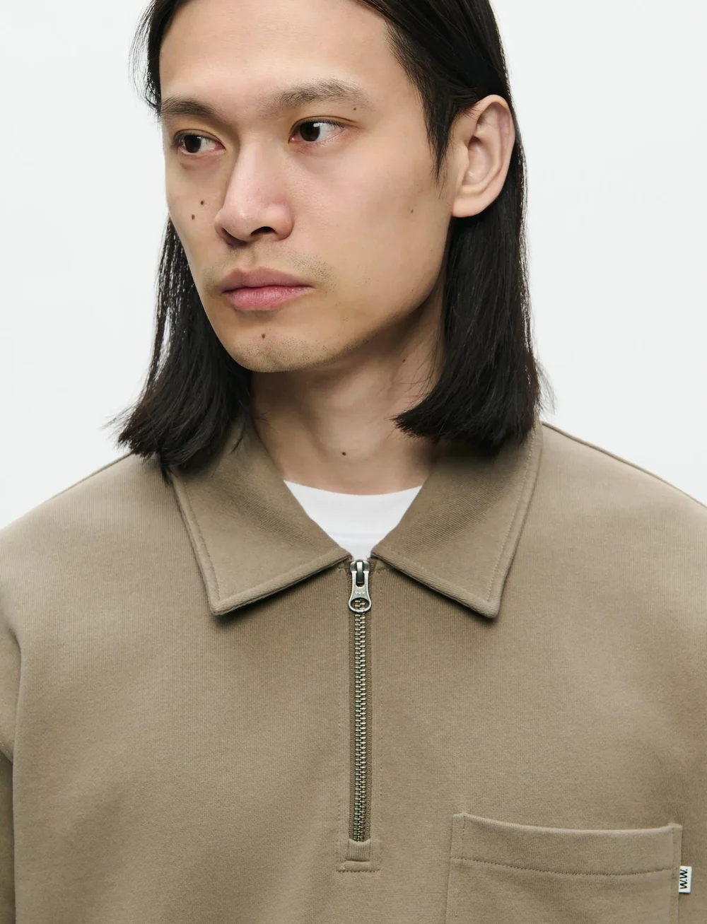 WOOD WOOD - WWAndrew half zipper 25211 - langærmede poloer - fallen rock - 4