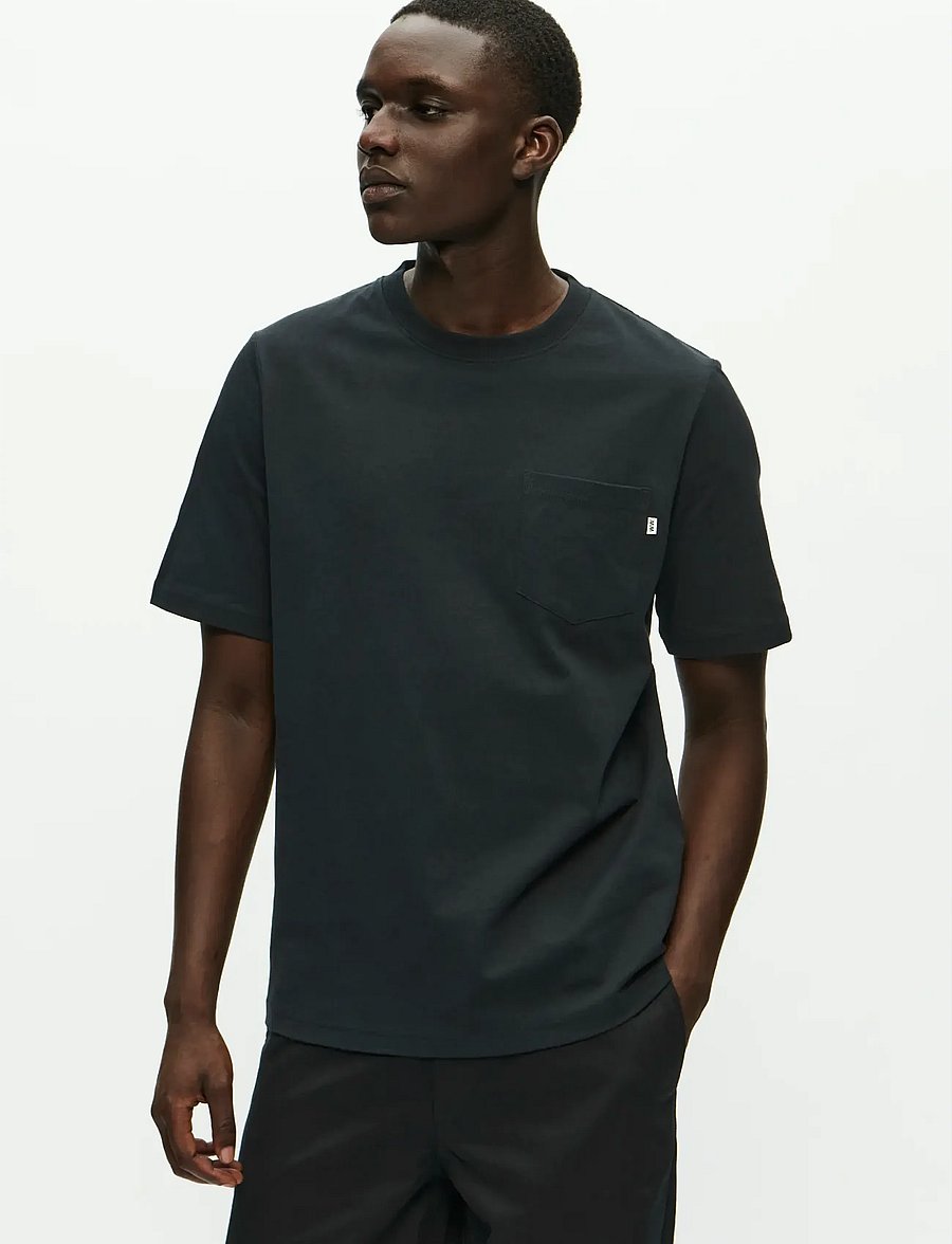 WOOD WOOD - WWBobby pocket tee 25220 - lühikeste varrukatega t-särgid - black - 0