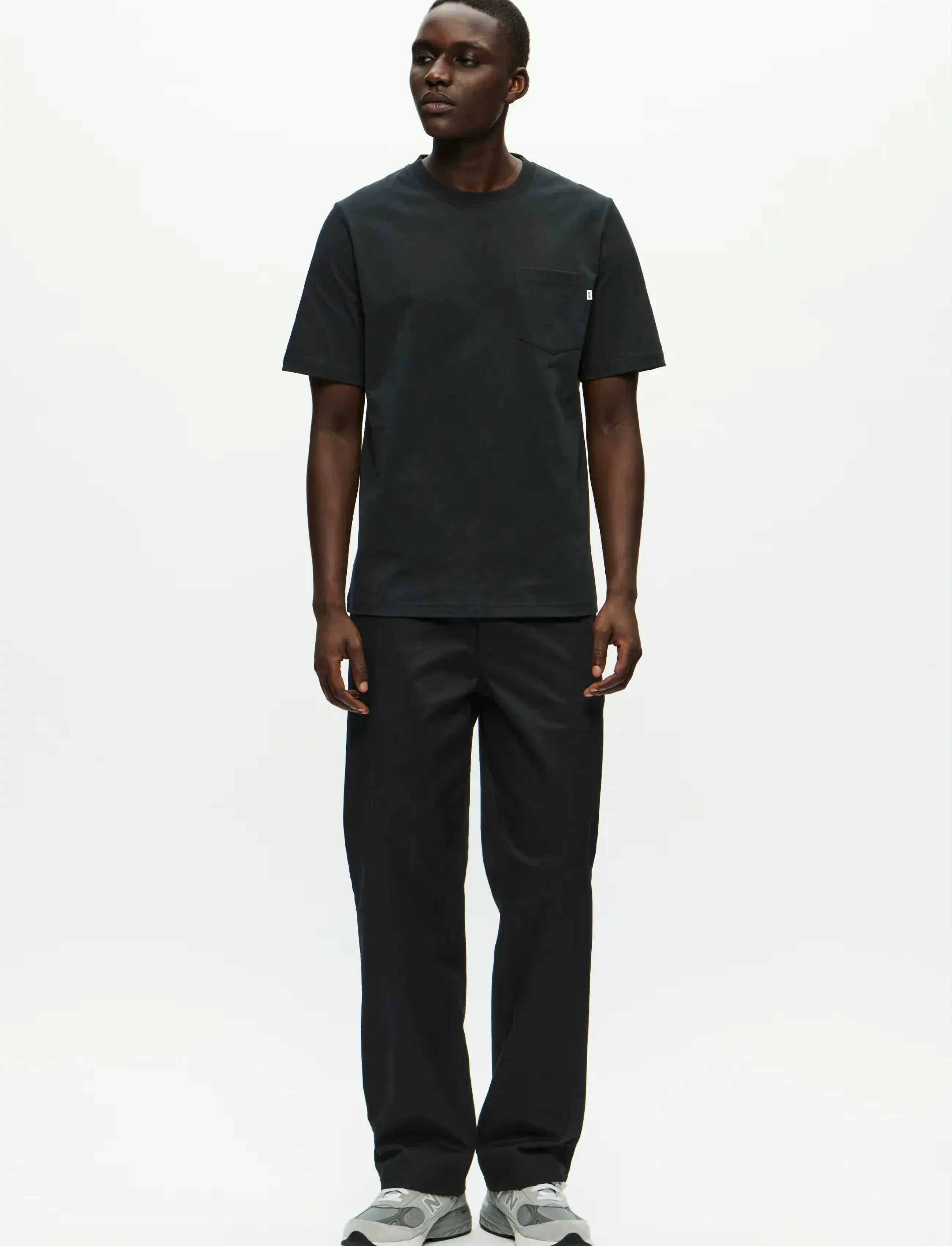 WOOD WOOD - WWBobby pocket tee 25220 - lühikeste varrukatega t-särgid - black - 2