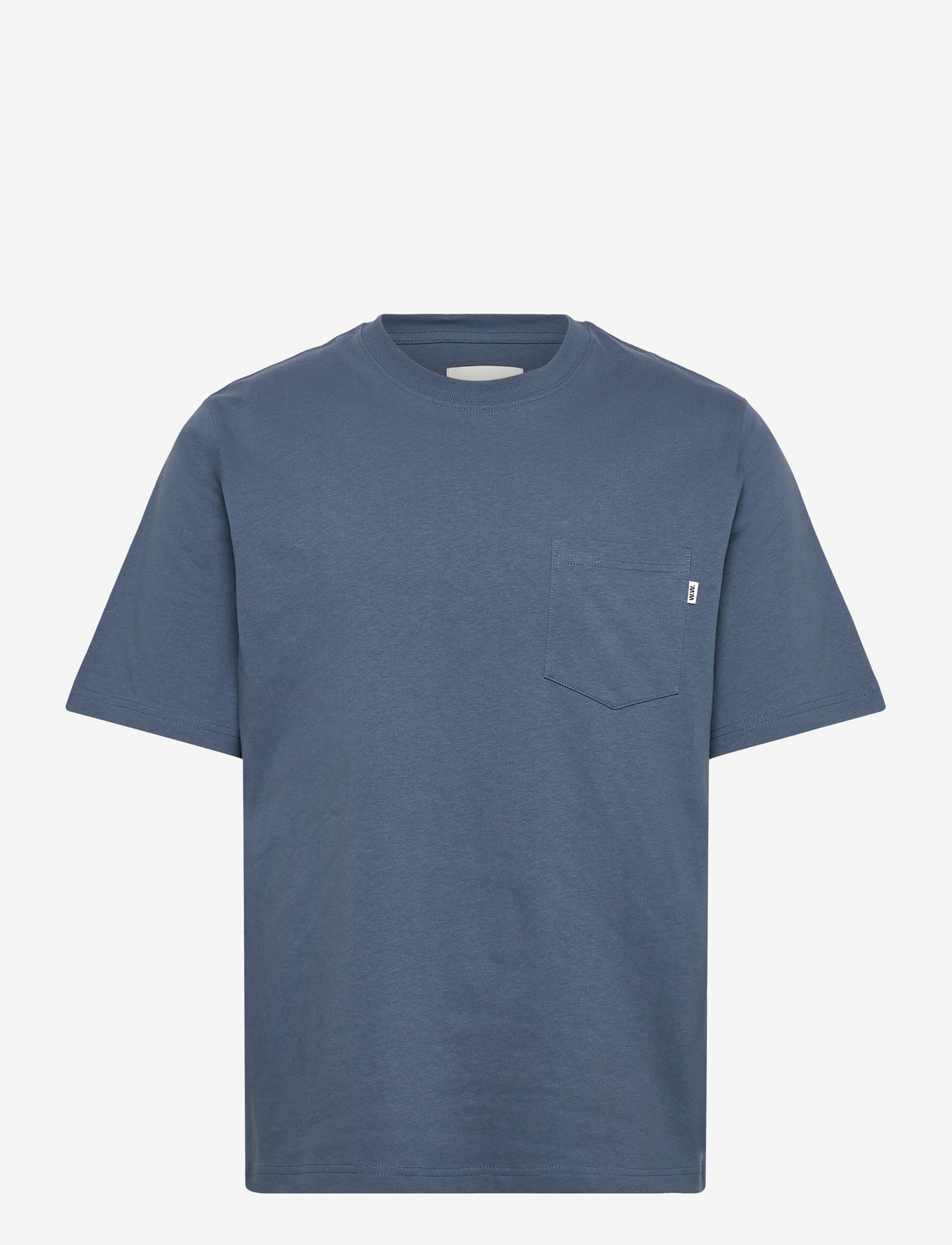 WOOD WOOD - WWBobby pocket tee 25220 - kortärmade t-shirts - bluefin - 0