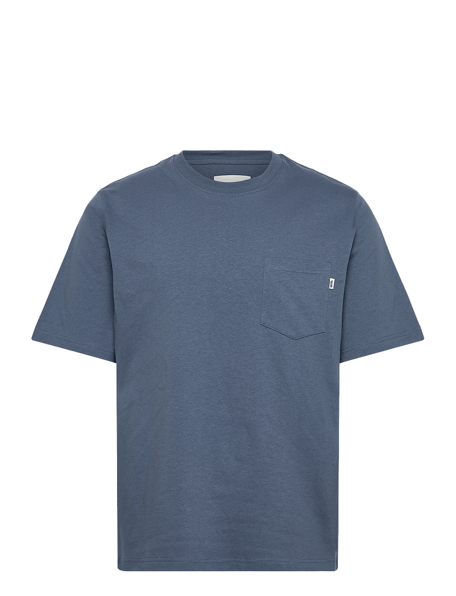WOOD WOOD - WWBobby pocket tee 25220 - kurzärmelig - bluefin - 0