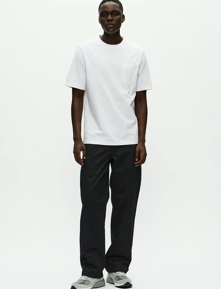 WOOD WOOD - WWBobby pocket tee 25220 - lühikeste varrukatega t-särgid - bright white - 2