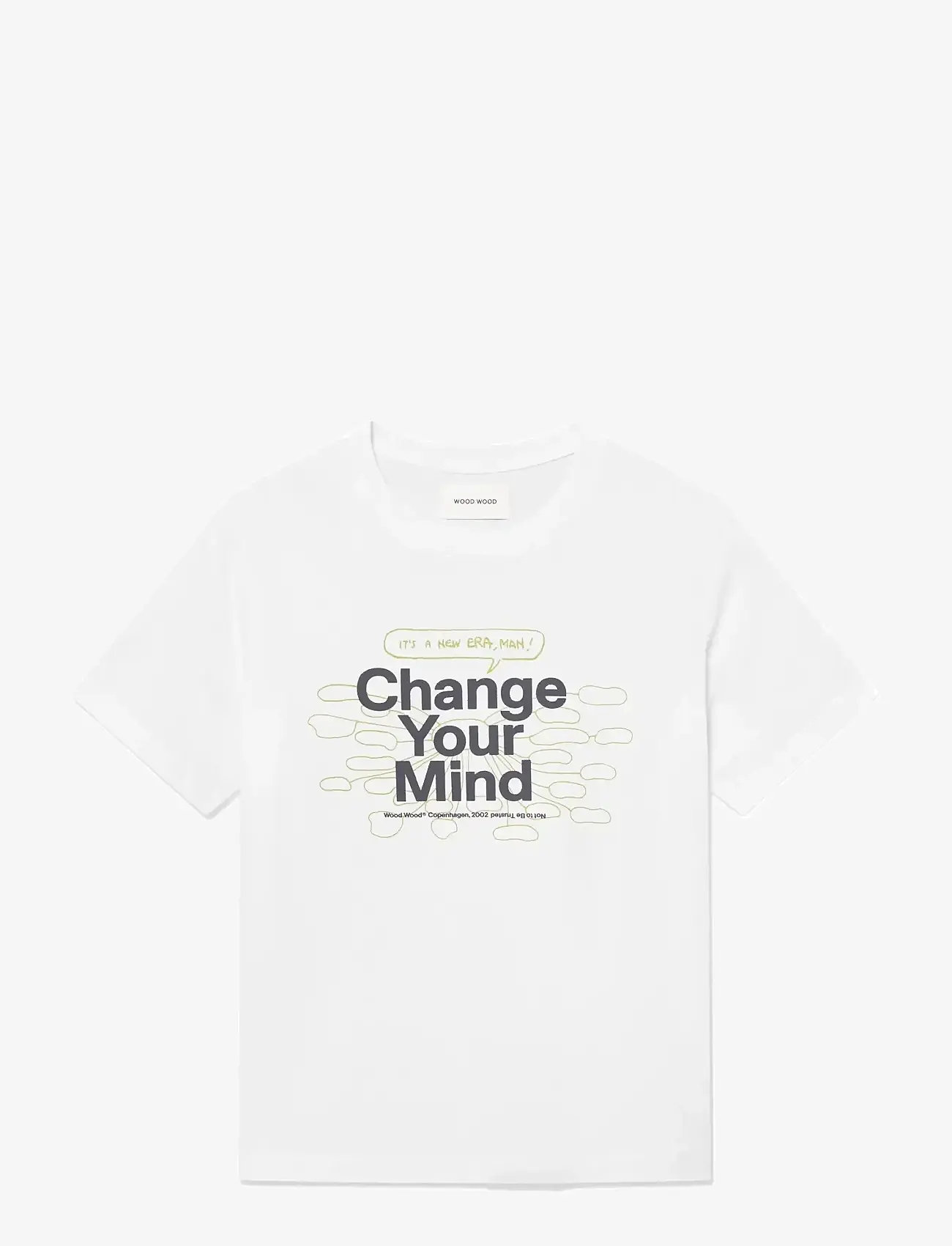 WOOD WOOD - WWBobby tee change 25220 - kurzärmelig - bright white - 1