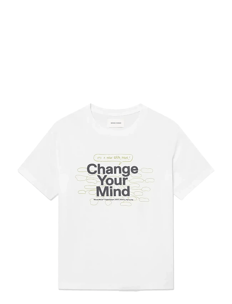 WOOD WOOD - WWBobby tee change 25220 - lühikeste varrukatega t-särgid - bright white - 1