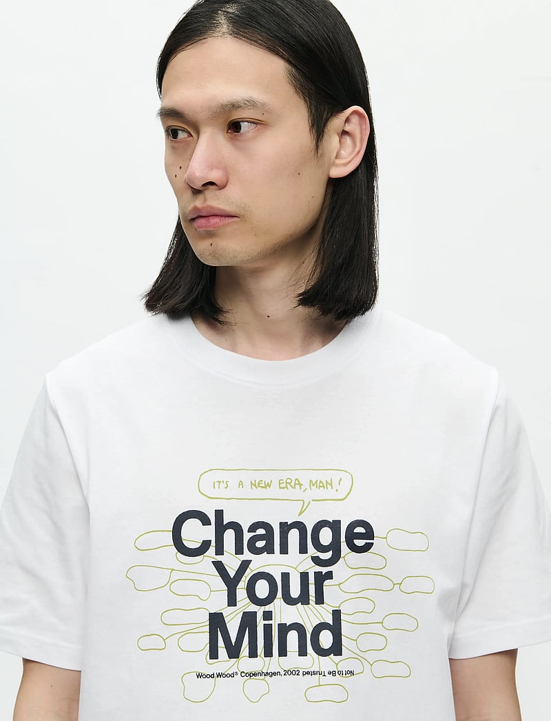 WOOD WOOD - WWBobby tee change 25220 - lühikeste varrukatega t-särgid - bright white - 4