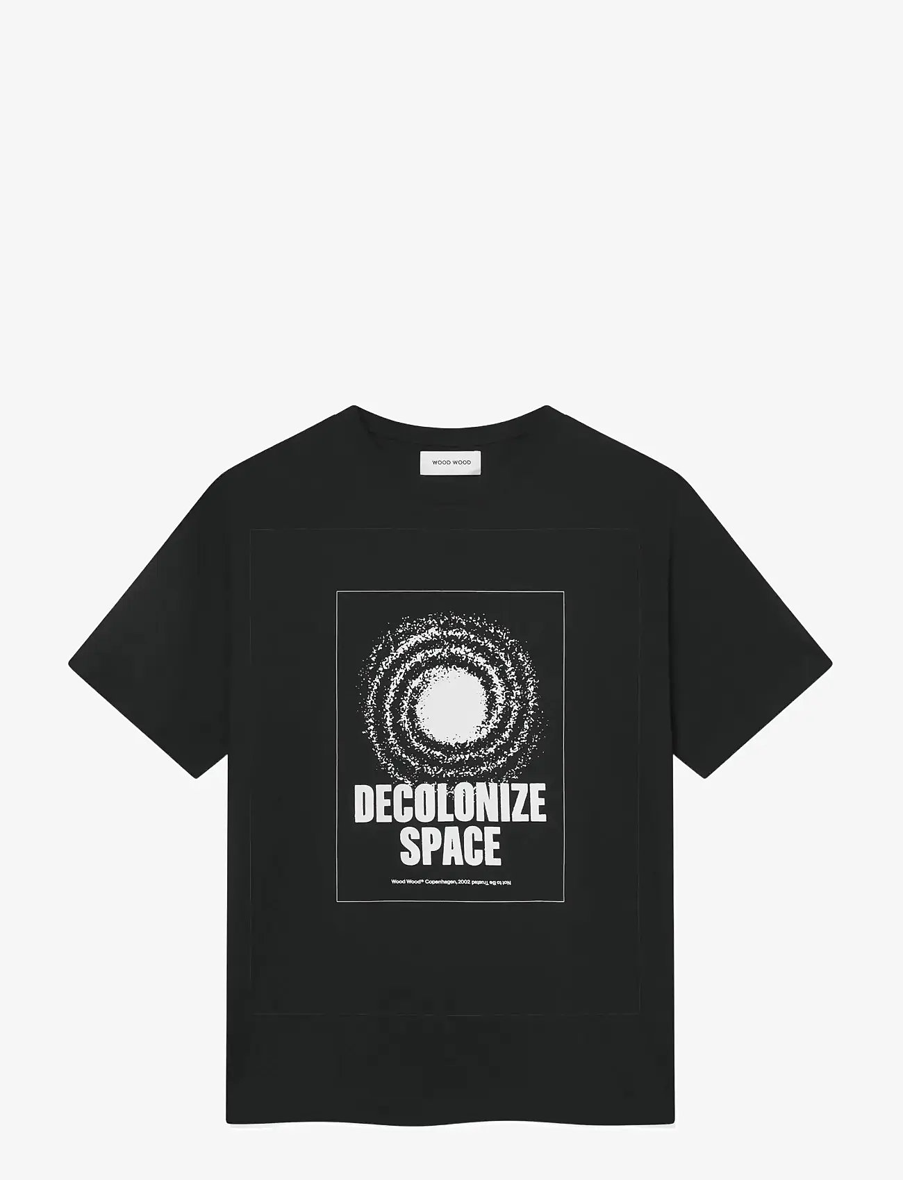 WOOD WOOD - WWBobby tee space 25220 - kortærmede t-shirts - black - 1