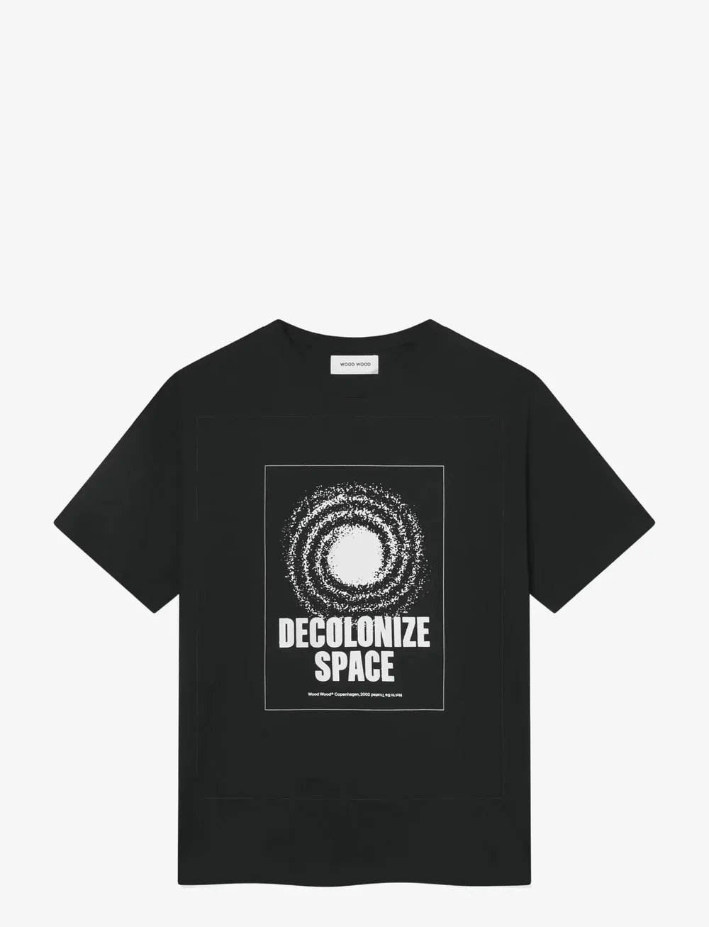 WOOD WOOD - WWBobby tee space 25220 - kortærmede t-shirts - black - 1