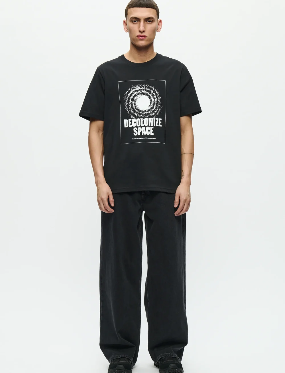 WOOD WOOD - WWBobby tee space 25220 - kortærmede t-shirts - black - 2