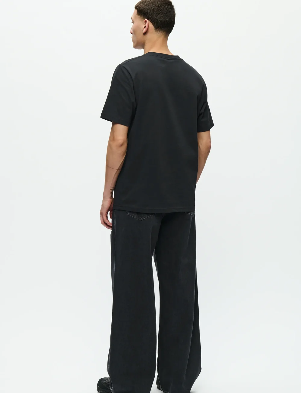 WOOD WOOD - WWBobby tee space 25220 - kortærmede t-shirts - black - 3