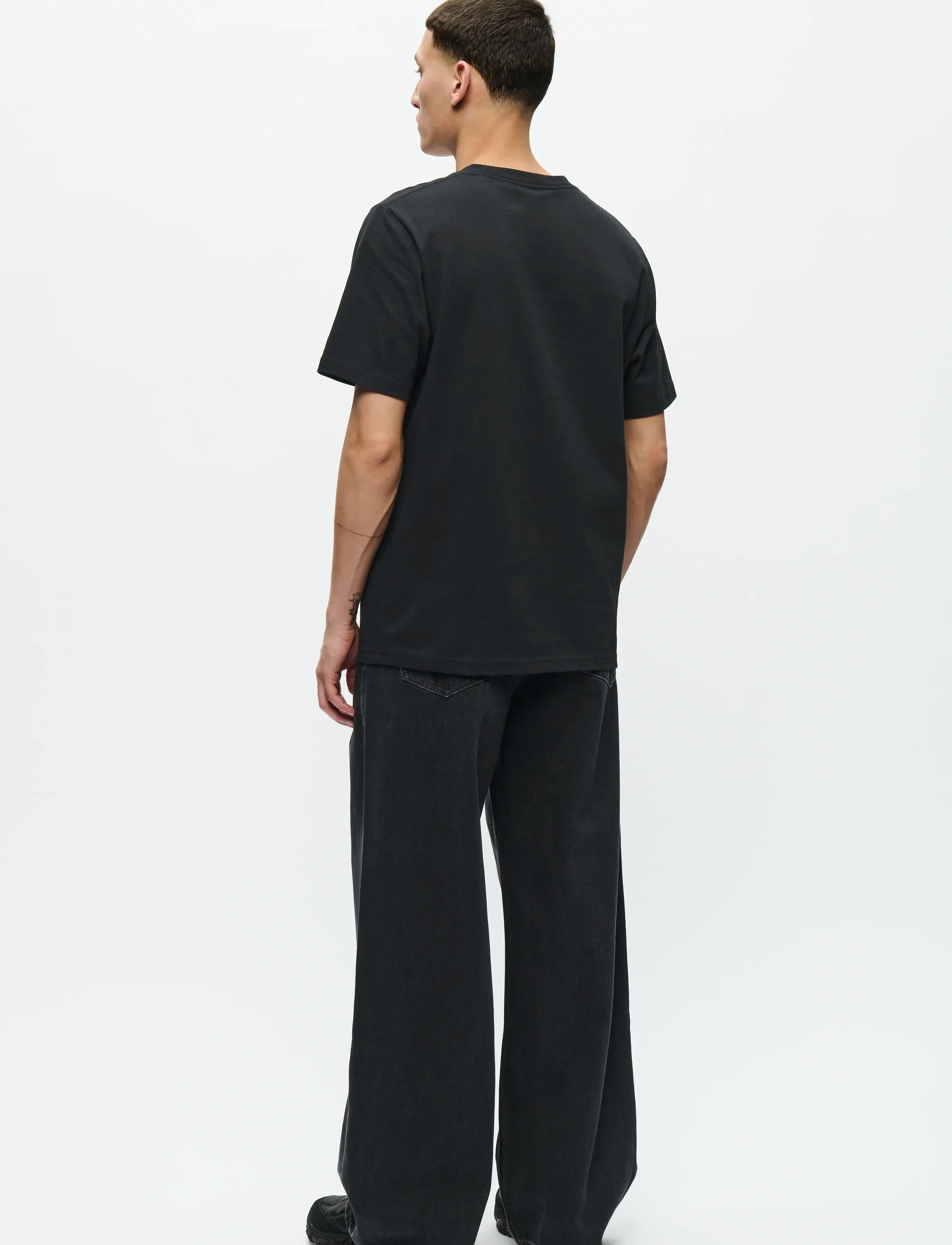 WOOD WOOD - WWBobby tee space 25220 - kortärmade t-shirts - black - 3