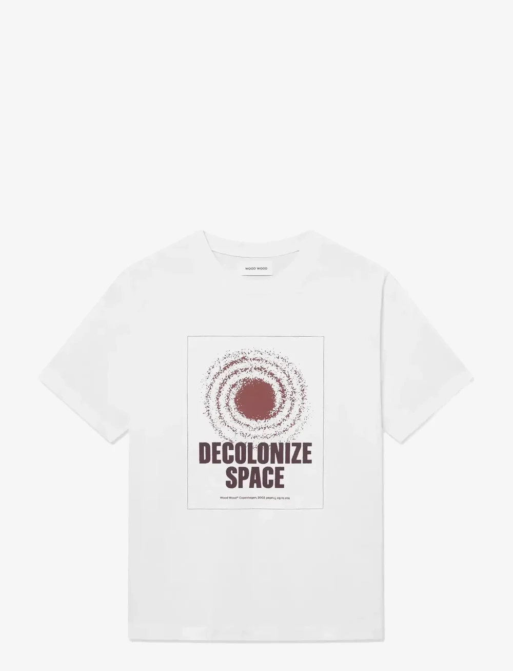 WOOD WOOD - WWBobby tee space 25220 - kortärmade t-shirts - bright white - 1