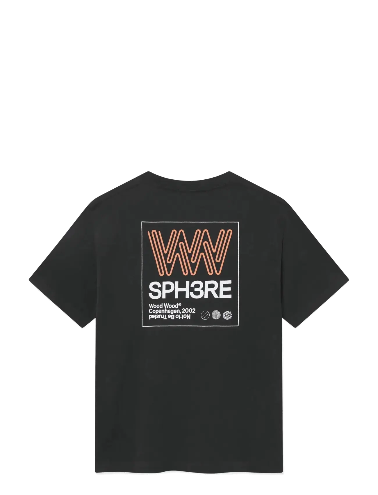 WOOD WOOD - WWGary tee sphere 25222 - kurzärmelig - black - 2