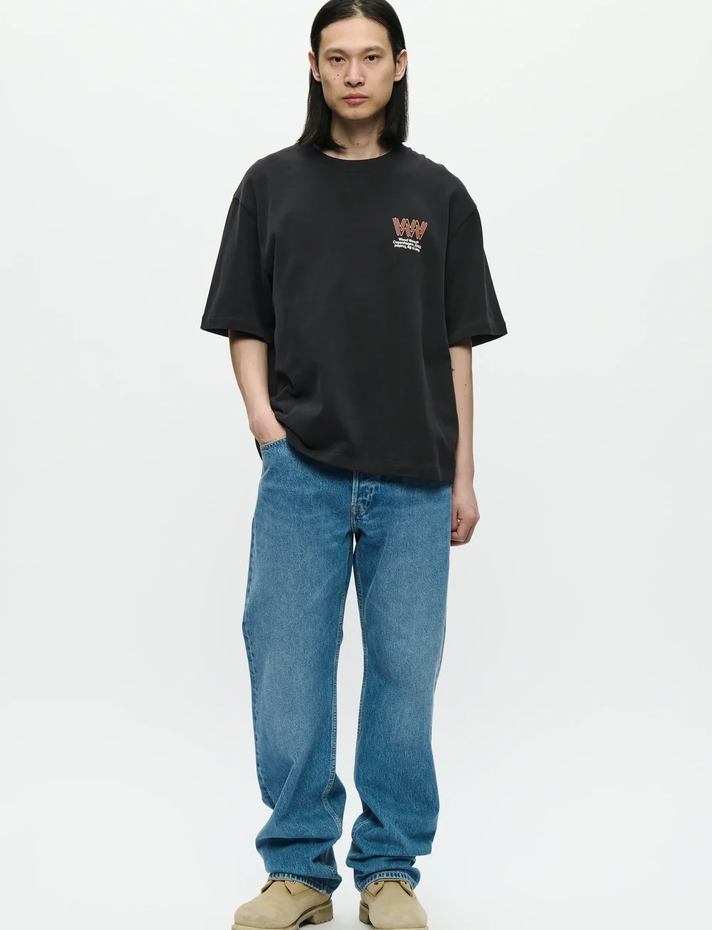 WOOD WOOD - WWGary tee sphere 25222 - kurzärmelig - black - 3