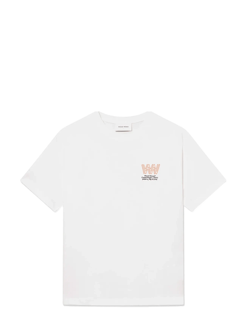 WOOD WOOD - WWGary tee sphere 25222 - kortärmade t-shirts - bright white - 1