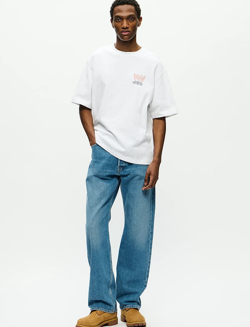 WOOD WOOD - WWGary tee sphere 25222 - kortärmade t-shirts - bright white - 3