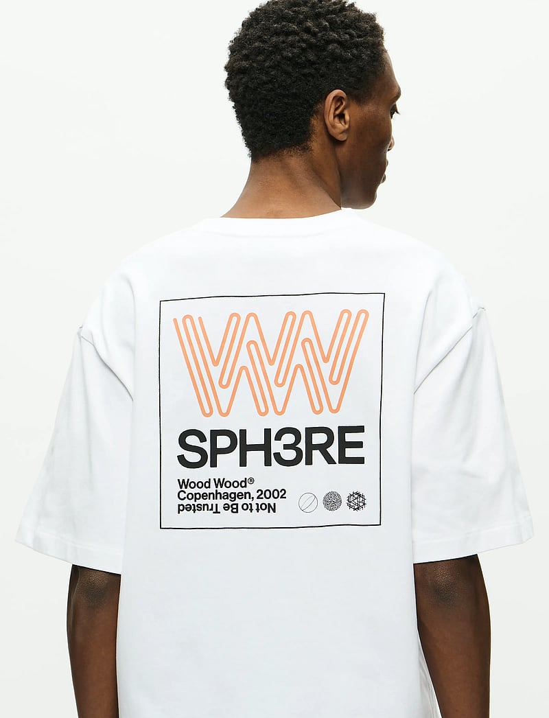 WOOD WOOD - WWGary tee sphere 25222 - kortärmade t-shirts - bright white - 5