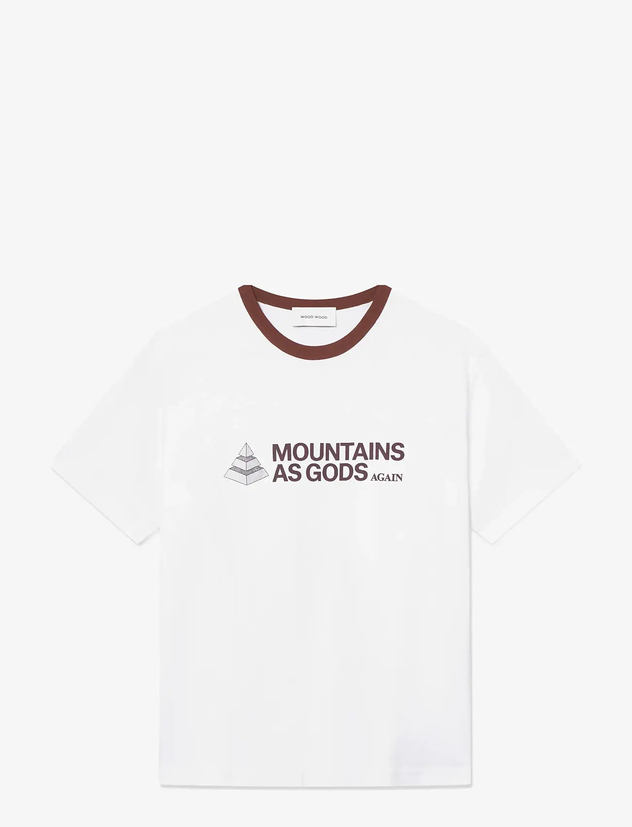 WOOD WOOD - WWSloane tee mega 25214 - kortærmede t-shirts - bright white - 1
