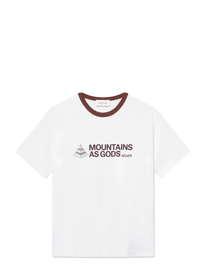 WOOD WOOD - WWSloane tee mega 25214 - kortärmade t-shirts - bright white - 1