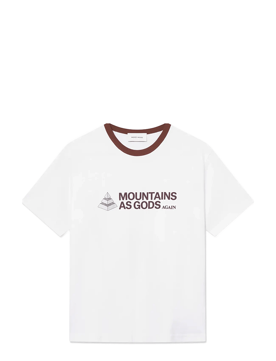 WOOD WOOD - WWSloane tee mega 25214 - kurzärmelige t-shirts - bright white - 1