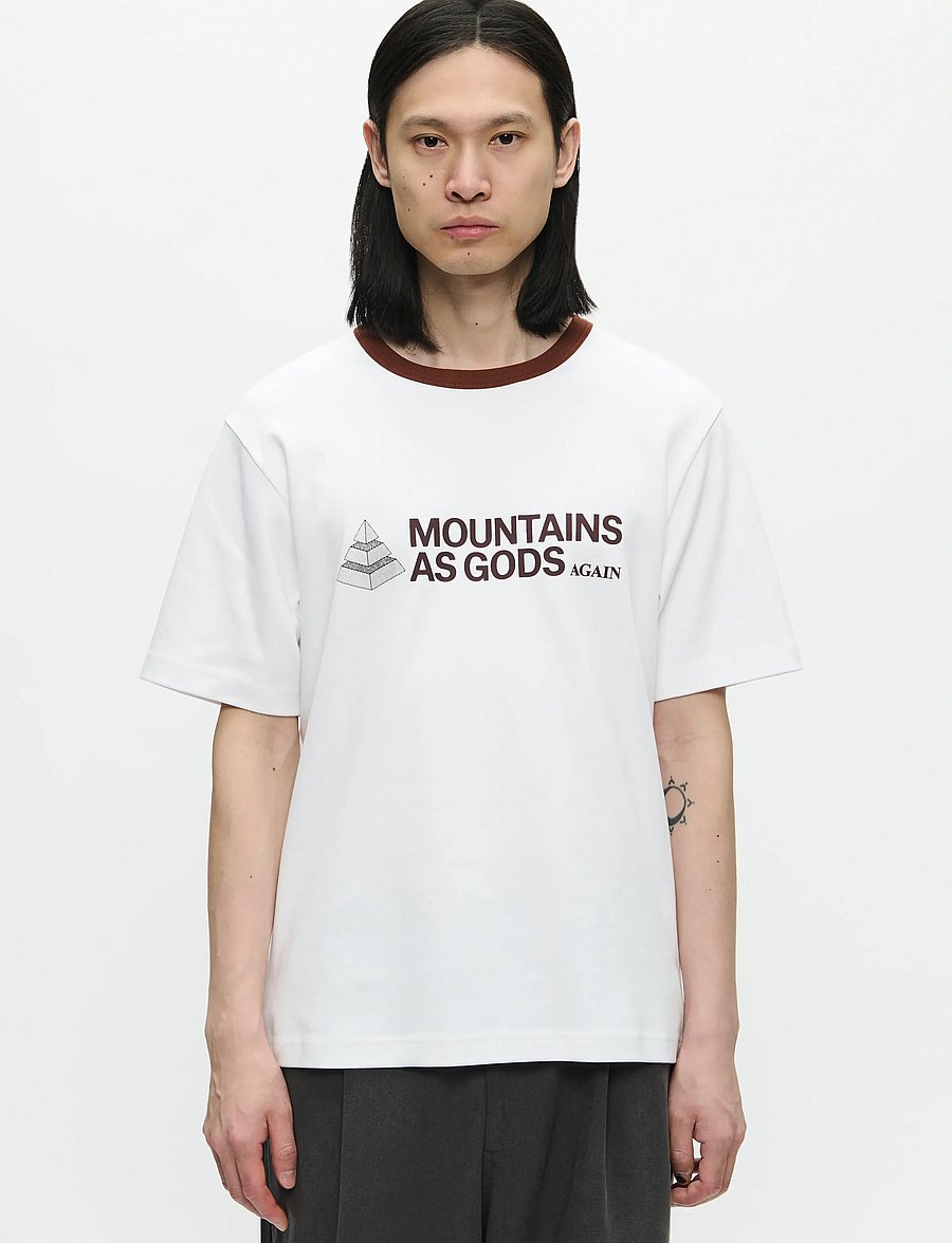 WOOD WOOD - WWSloane tee mega 25214 - kurzärmelige t-shirts - bright white - 0