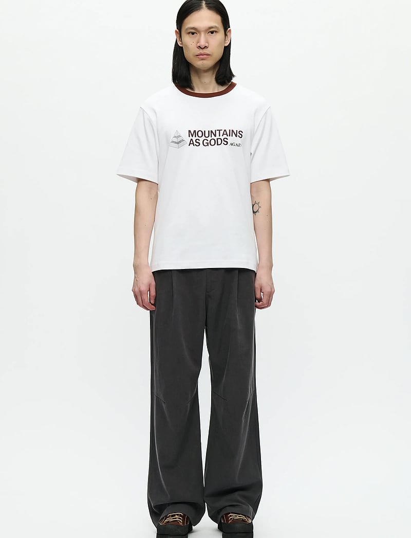 WOOD WOOD - WWSloane tee mega 25214 - kortärmade t-shirts - bright white - 2